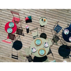 Chaise FERMOB Bistro Métal - Cactus -Jardin Mobilier Magasin 010182 chaise jardin pliante fermob bistro metal cactus ambiance