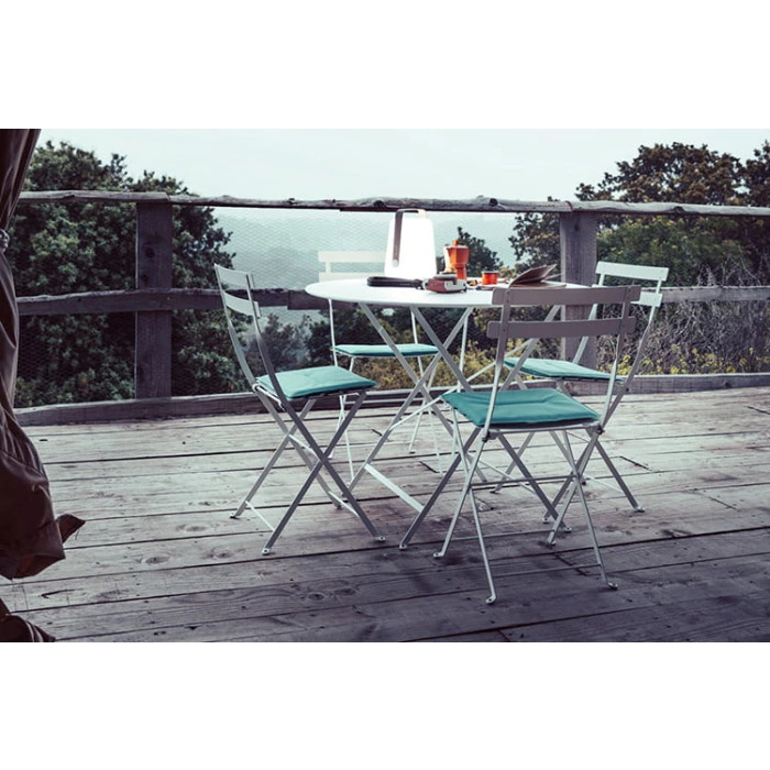 Chaise De Jardin Pliante FERMOB Bistro Métal - Menthe Glaciale 5 Chaise De Jardin Pliante FERMOB Bistro Métal - Menthe Glaciale – Image 3