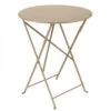 Table De Jardin 2 Personnes FERMOB Bistro Ø 60 Cm - Muscade -Jardin Mobilier Magasin 024514 table jardin fermob bistro 60 muscade