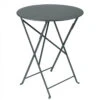Table De Jardin 2 Personnes FERMOB Bistro Ø 60 Cm - Gris Orage -Jardin Mobilier Magasin 024526 table jardin fermob bistro 60 gris orage