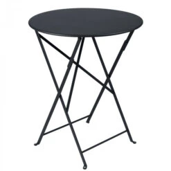 Table De Jardin 2 Personnes FERMOB Bistro Ø 60 Cm - Carbone