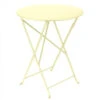 Table De Jardin 2 Personnes FERMOB Bistro Ø 60 Cm - Citron Givré -Jardin Mobilier Magasin 0245a6 table jardin fermob bistro 60 citron givre