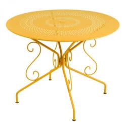 Table De Jardin 4 Personnes FERMOB Montmartre Ø 96 Cm - Miel