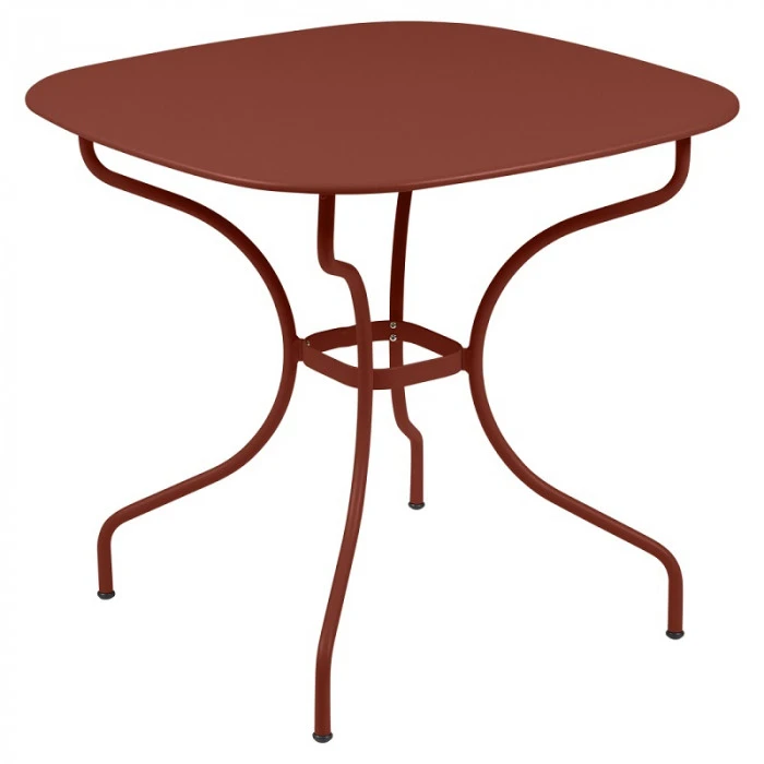 Table De Jardin 4 Personnes FERMOB Opéra + 82 X 82 Cm - Ocre Rouge 3 Table De Jardin 4 Personnes FERMOB Opéra + 82 X 82 Cm - Ocre Rouge