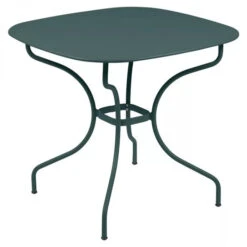 Salon De Jardin Fermob Opéra + 82 X 82 Cm, Gris Orage, 4 Personnes -Jardin Mobilier Magasin 094626 table jardin fermob opera 82 82 cm gris orage 1