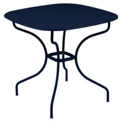 Table De Jardin 4 Personnes FERMOB Opéra + 82 X 82 Cm - Bleu Abysse