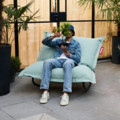 Rocking Chair Fatboy Rock'n'Roll - Noir -Jardin Mobilier Magasin 103161 rocking chair fatboy rocknroll noir ecume