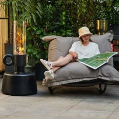 Rocking Chair Fatboy Rock'n'Roll - Noir -Jardin Mobilier Magasin 103161 rocking chair fatboy rocknroll noir gris