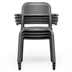 Lot De 2 Fauteuils De Jardin Fatboy Toní Armchair - Anthracite -Jardin Mobilier Magasin 104094 lot 2 fauteuils jardin fatboy toni anthracite empilable