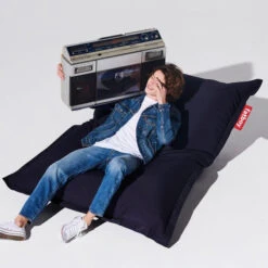 Pouf D'extérieur Fatboy Original Outdoor - Océan Foncé -Jardin Mobilier Magasin 104555 pouf exterieur fatboy original outdoor ocean fonce assis