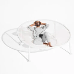 Grand Fauteuil Hamac Fatboy Netorious - Gris Clair -Jardin Mobilier Magasin 105817 grand fauteuil hamac fatboy netorious gris clair ambiance 4