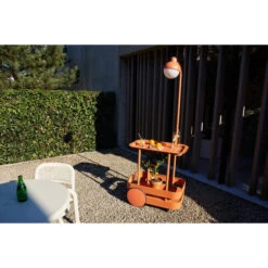 Chariot Desserte Fatboy Jolly Trolley - Tangerine -Jardin Mobilier Magasin 105836 chariot desserte fatboy jolly trolley tangerine ambiance 2