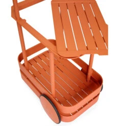Chariot Desserte Fatboy Jolly Trolley - Tangerine -Jardin Mobilier Magasin 105836 chariot desserte fatboy jolly trolley tangerine retrait tablette