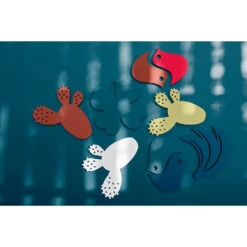 Dessous De Plat FERMOB Oiseaux - Bleu Abysse / Acapulco -Jardin Mobilier Magasin 300209 dessous plat fermob oiseaux abysse acapulco ambiance 3