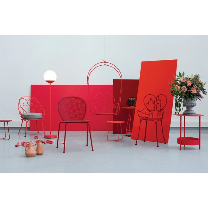 Guéridon De Jardin FERMOB Salsa - Piment 6 Guéridon De Jardin FERMOB Salsa - Piment – Image 4