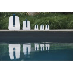 Lot De 3 Lampes Nomades FERMOB Balad H 12 Cm - Bleu Acapulco -Jardin Mobilier Magasin 360221 lot 3 lampes nomades fermob balad 12cm bleu acapulco ambiance 5