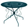 Table De Jardin 4 Personnes FERMOB Montmartre Ø 96 Cm - Bleu Acapulco -Jardin Mobilier Magasin 377 21 bleu acapulco table oe 96 cm 1