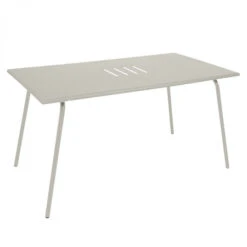 Table De Jardin 6 Personnes FERMOB Monceau 146 X 80 Cm - Gris Argile