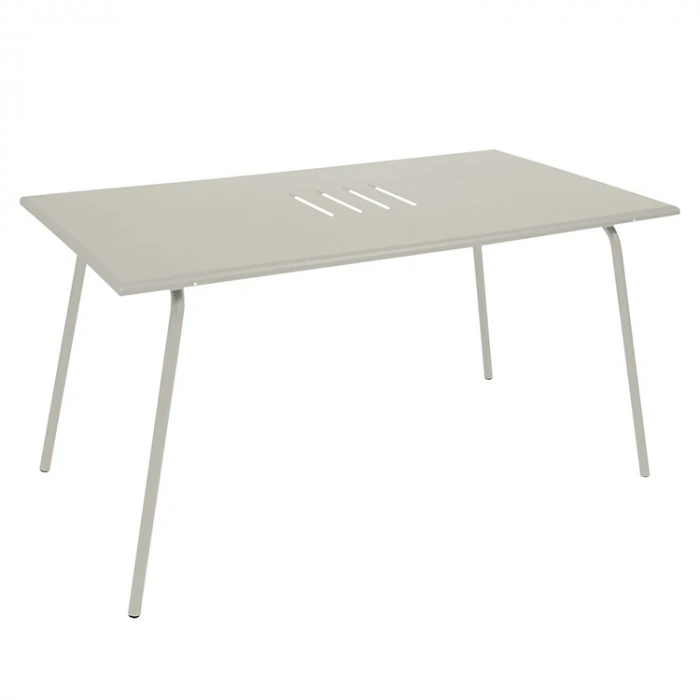 Table De Jardin 6 Personnes FERMOB Monceau 146 X 80 Cm - Gris Argile 3 Table De Jardin 6 Personnes FERMOB Monceau 146 X 80 Cm - Gris Argile