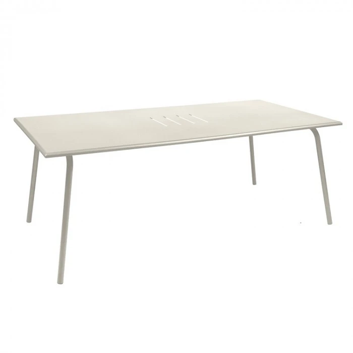 Table De Jardin 8 Personnes FERMOB Monceau 194 X 94 Cm - Gris Argile 3 Table De Jardin 8 Personnes FERMOB Monceau 194 X 94 Cm - Gris Argile