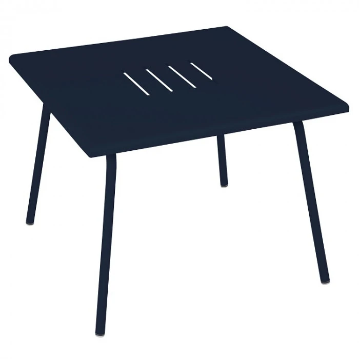 Table Basse De Jardin FERMOB Monceau 57 X 57 Cm - Bleu Abysse 3 Table Basse De Jardin FERMOB Monceau 57 X 57 Cm - Bleu Abysse