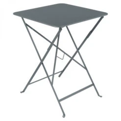 Table De Jardin Pliante 2 Personnes FERMOB Bistro 57 X 57 Cm - Gris Orage