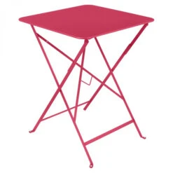 Table De Jardin Pliante 2 Personnes FERMOB Bistro 57 X 57 Cm - Rose Praline