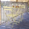 Salon De Jardin Fermob Bistro Ø 60 Cm Citron Givré, 2 Personnes -Jardin Mobilier Magasin bistro citron givre hoop gordes bcj23 sebastien erome 1