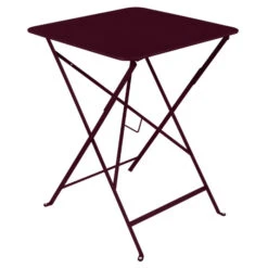 Table De Jardin Pliante 2 Personnes FERMOB Bistro 57 X 57 Cm - Cerise Noire