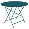 Table De Jardin 4 Personnes FERMOB Bistro Ø 96 Cm - Bleu Acapulco -Jardin Mobilier Magasin bistro table 96 bleu acapulco 1