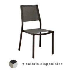 Chaise De Jardin Florence En Aluminium Et Finition Brush - ALIZE