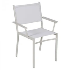 Fauteuil De Jardin Empilable FERMOB Costa - Gris Argile