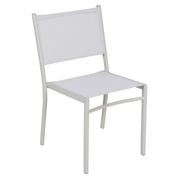 Chaise De Jardin FERMOB Costa - Gris Argile 3 Chaise De Jardin FERMOB Costa - Gris Argile