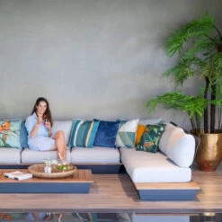 Coussin Décoration MADISON Triangle Green -Jardin Mobilier Magasin coussin deco triangle vert madison