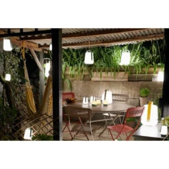 Lot De 3 Photophores FERMOB Cuub - Vert -Jardin Mobilier Magasin cuub vert ambiance fermob 2