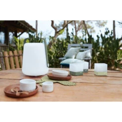 Lot De 3 Photophores FERMOB Cuub - Vert -Jardin Mobilier Magasin cuub vert ambiance fermob 4