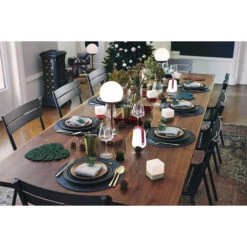 Lot De 3 Photophores FERMOB Cuub - Vert -Jardin Mobilier Magasin cuub vert ambiance fermob 5