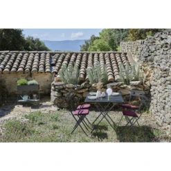 Étagère Cache-pot FERMOB Picolino - Carbone 5 Étagère Cache-pot FERMOB Picolino - Carbone -Jardin Mobilier Magasin etagere cache pot fermob picolino ambiance 1