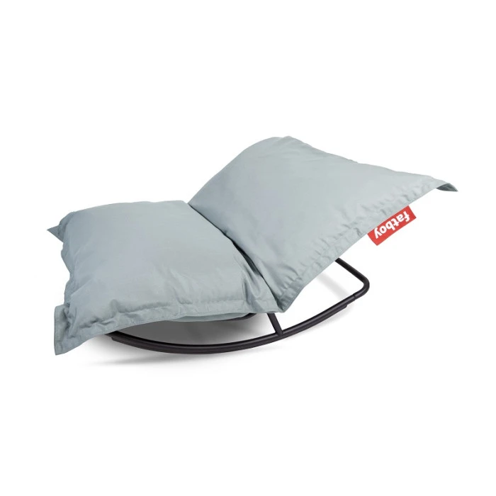 Pack Rocking Chair Rock'n'Roll Noir + Pouf Original Outdoor Écume Fatboy 3 Pack Rocking Chair Rock'n'Roll Noir + Pouf Original Outdoor Écume Fatboy