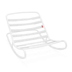Pack Rocking Chair Rock'n'Roll Gris Clair + Pouf Original Outdoor Écume Fatboy -Jardin Mobilier Magasin fatboy rock n roll light grey packshot 01 104915 min