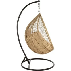 Fauteuil Œuf Suspendu Bizzotto Amirantes - Naturel -Jardin Mobilier Magasin fauteuil bizzotto amirantes oeuf naturel 6