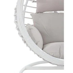 Fauteuil Œuf Suspendu Bizzotto Torres - Blanc -Jardin Mobilier Magasin fauteuil bizzotto torres blanc 5