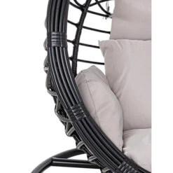 Fauteuil Œuf Suspendu Bizzotto Torres - Noir -Jardin Mobilier Magasin fauteuil bizzotto torres noir 4