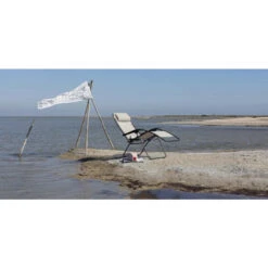 Fauteuil Relax Pliant LAFUMA RSXA Batyline Iso - Seigle -Jardin Mobilier Magasin lfm2034.8548 fauteuil relax pliant lafuma rsxa batyline iso seigle ambiance 2