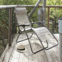 Fauteuil Relax Pliant LAFUMA RSXA Batyline Iso - Seigle -Jardin Mobilier Magasin lfm2034.8548 fauteuil relax pliant lafuma rsxa batyline iso seigle ambiance