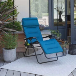 Fauteuil Relax Pliant LAFUMA RSX Clip AirComfort - Coral Blue -Jardin Mobilier Magasin lfm2038.6893 fauteuil relax pliant lafuma rsx clip aircomfort coral blue ambiance