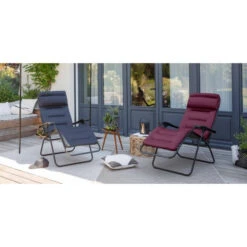 Fauteuil Relax Pliant LAFUMA RSX Clip AirComfort XL - Acier -Jardin Mobilier Magasin lfm2041.6135 fauteuil relax pliant lafuma rsx clip aircomfort xl acier ambiance 2