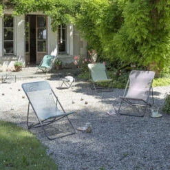 Chaise Longue LAFUMA Maxi Transat - Terre -Jardin Mobilier Magasin lfm2502 8556 chaise longue lafuma maxi transat terre ambiance 2