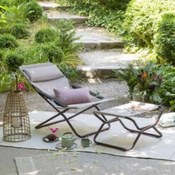Repose-pieds LAFUMA Next Batyline Duo - Rose -Jardin Mobilier Magasin lfm2927 9257 repose pieds lafuma next rose ambiance