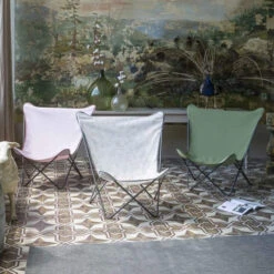 Fauteuil Pliant LAFUMA Pop Up XL Airlon - Motifs Graminée / Beige -Jardin Mobilier Magasin lfm2957.9331 fauteuil relax pliant lafuma pop up xl graminee beige ambiance 2